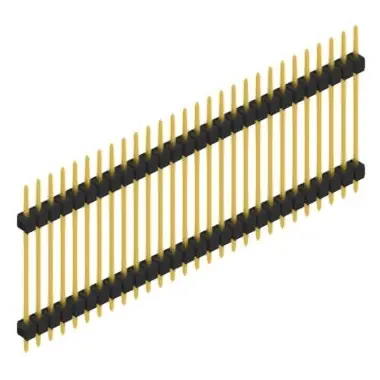 Stiftleiste, 28-polig, RM 2.54 mm, gerade, schwarz, SL523728G Echt