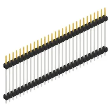 Stiftleiste, 29-polig, RM 2.54 mm, gerade, schwarz, SL523729S Kostenloser Versand