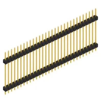 Neue Kollektion Stiftleiste, 30-polig, RM 2.54 mm, gerade, schwarz, SL523730G