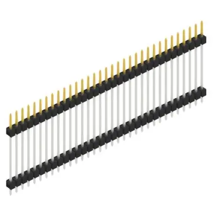 Zertifiziert Stiftleiste, 33-polig, RM 2.54 mm, gerade, schwarz, SL523733S