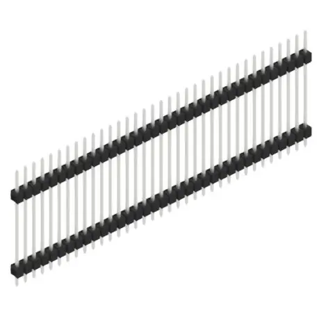 Stiftleiste, 35-polig, RM 2.54 mm, gerade, schwarz, SL523735Z Sonderangebot