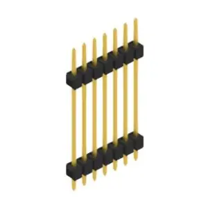 Sichere Zahlung Stiftleiste, 7-polig, RM 2.54 mm, gerade, schwarz, SL52377G