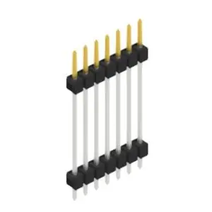 Stiftleiste, 7-polig, RM 2.54 mm, gerade, schwarz, SL52377S Ausverkauf