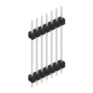 Highlight Stiftleiste, 7-polig, RM 2.54 mm, gerade, schwarz, 10056846