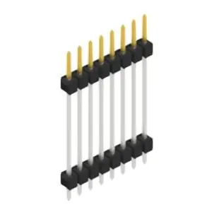 Sale Stiftleiste, 8-polig, RM 2.54 mm, gerade, schwarz, 10056849
