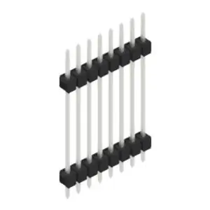 Stiftleiste, 8-polig, RM 2.54 mm, gerade, schwarz, 10056850 Kostenloser Versand