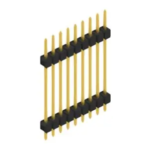 Bestpreis Stiftleiste, 9-polig, RM 2.54 mm, gerade, schwarz, 10056851