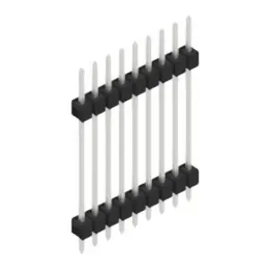 Neu Im Sortiment Stiftleiste, 9-polig, RM 2.54 mm, gerade, schwarz, 10056852