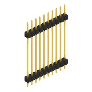 Stiftleiste, 10-polig, RM 2.54 mm, gerade, schwarz, SL528510G Saisonangebot
