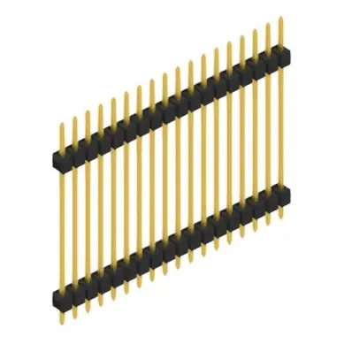 Bestseller Stiftleiste, 18-polig, RM 2.54 mm, gerade, schwarz, SL528518G