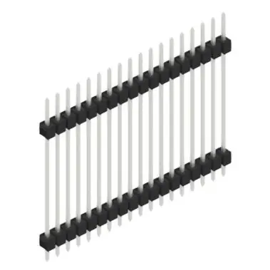 Stiftleiste, 18-polig, RM 2.54 mm, gerade, schwarz, 10056910 Sonderangebot