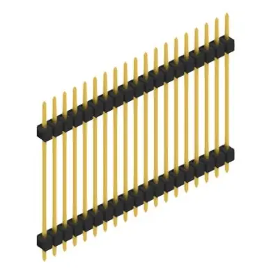 Top-Seller Stiftleiste, 19-polig, RM 2.54 mm, gerade, schwarz, SL528519G