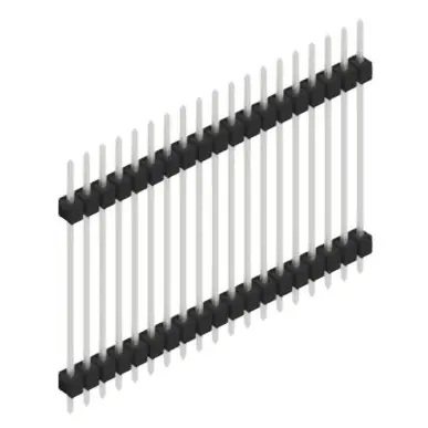 Garantierte Lieferung Stiftleiste, 19-polig, RM 2.54 mm, gerade, schwarz, SL528519Z