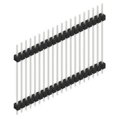 Mega-Angebot Stiftleiste, 20-polig, RM 2.54 mm, gerade, schwarz, 10056913