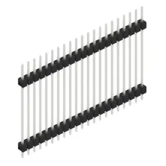 Stiftleiste, 21-polig, RM 2.54 mm, gerade, schwarz, SL528521Z Top-Angebot