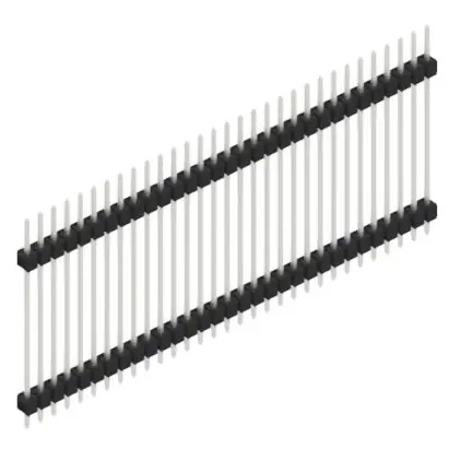 Gratis Versand Stiftleiste, 31-polig, RM 2.54 mm, gerade, schwarz, SL528531Z