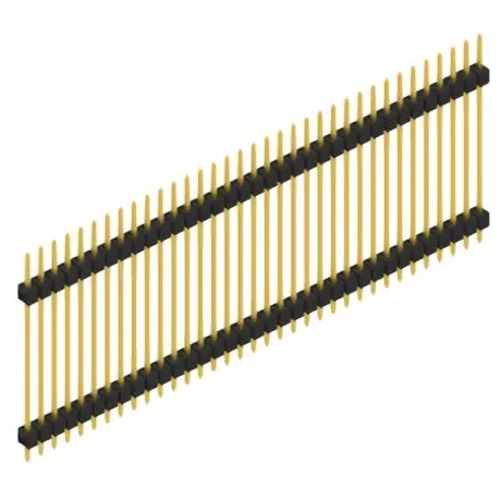 Stiftleiste, 35-polig, RM 2.54 mm, gerade, schwarz, SL528535G Solange Der Vorrat Reicht