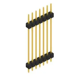 Begrenztes Angebot Stiftleiste, 7-polig, RM 2.54 mm, gerade, schwarz, SL52857G