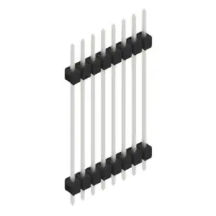 Stiftleiste, 8-polig, RM 2.54 mm, gerade, schwarz, 10056892 Nur Heute