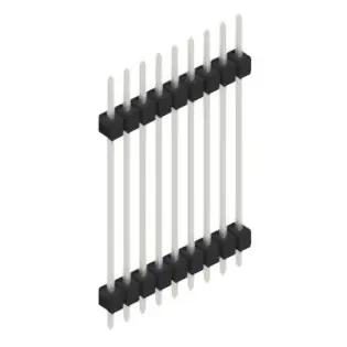 Stiftleiste, 9-polig, RM 2.54 mm, gerade, schwarz, 10056894 Top-Preis