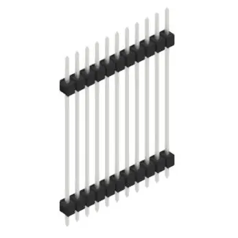 Stiftleiste, 11-polig, RM 2.54 mm, gerade, schwarz, 10056939 Must-Have