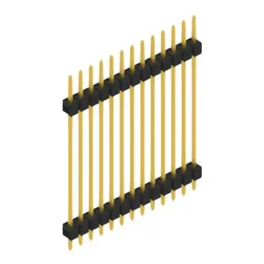 Begrenztes Angebot Stiftleiste, 13-polig, RM 2.54 mm, gerade, schwarz, SL531513G