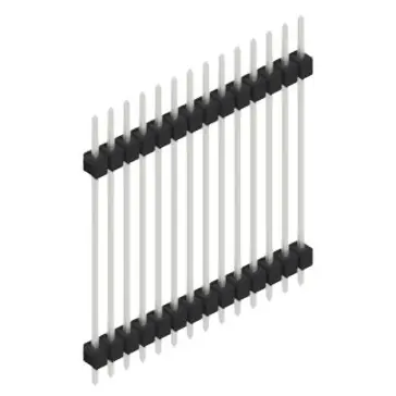 Knallerangebot Stiftleiste, 14-polig, RM 2.54 mm, gerade, schwarz, 10056942