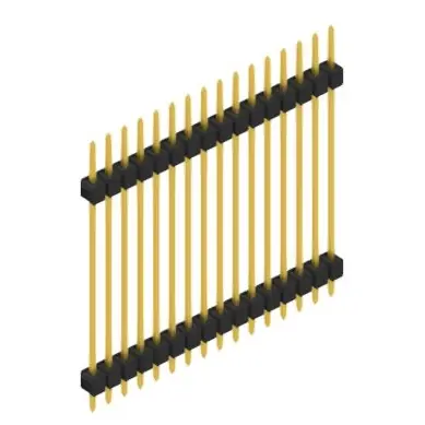 Stiftleiste, 16-polig, RM 2.54 mm, gerade, schwarz, 10056944 Preiswert