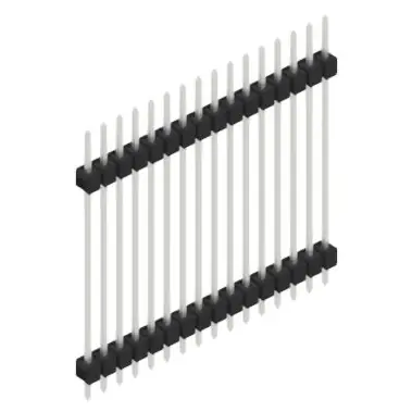 Knallerangebot Stiftleiste, 16-polig, RM 2.54 mm, gerade, schwarz, 10056945