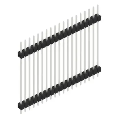 Stiftleiste, 19-polig, RM 2.54 mm, gerade, schwarz, SL531519Z Highlight