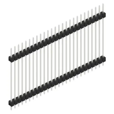 Neu Im Sortiment Stiftleiste, 26-polig, RM 2.54 mm, gerade, schwarz, SL531526Z