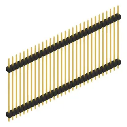 Neu Im Sortiment Stiftleiste, 30-polig, RM 2.54 mm, gerade, schwarz, SL531530G