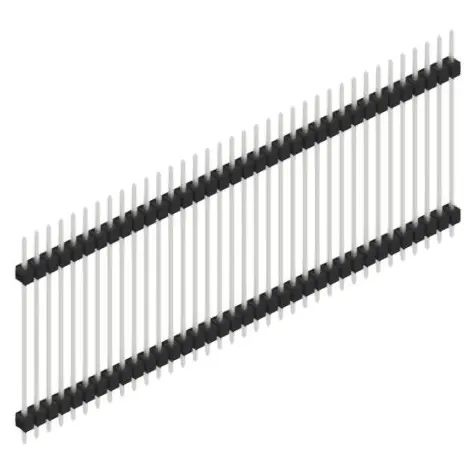Nur Heute Stiftleiste, 36-polig, RM 2.54 mm, gerade, schwarz, 10056954