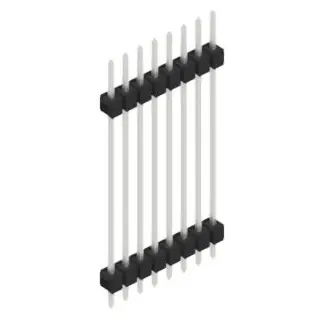 Stiftleiste, 8-polig, RM 2.54 mm, gerade, schwarz, 10056935 Angebot