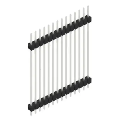 Bestpreis Stiftleiste, 14-polig, RM 2.54 mm, gerade, schwarz, 10056974