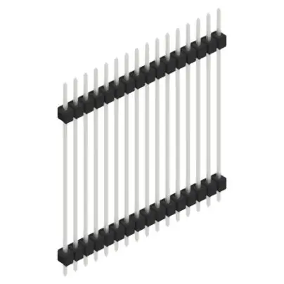 Stiftleiste, 16-polig, RM 2.54 mm, gerade, schwarz, 10056976 Preisknaller