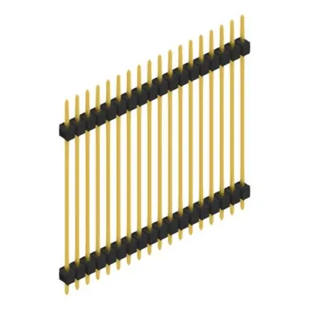 Stiftleiste, 18-polig, RM 2.54 mm, gerade, schwarz, SL536018G Schnäppchen