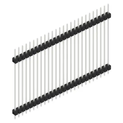 Stiftleiste, 26-polig, RM 2.54 mm, gerade, schwarz, 10056982 Bestseller