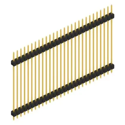 Günstig Stiftleiste, 28-polig, RM 2.54 mm, gerade, schwarz, SL536028G