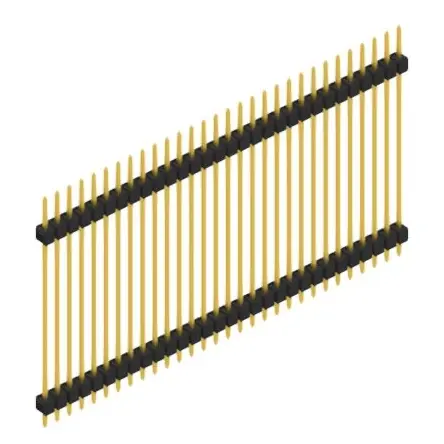 Stiftleiste, 30-polig, RM 2.54 mm, gerade, schwarz, SL536030G Neu Im Sortiment