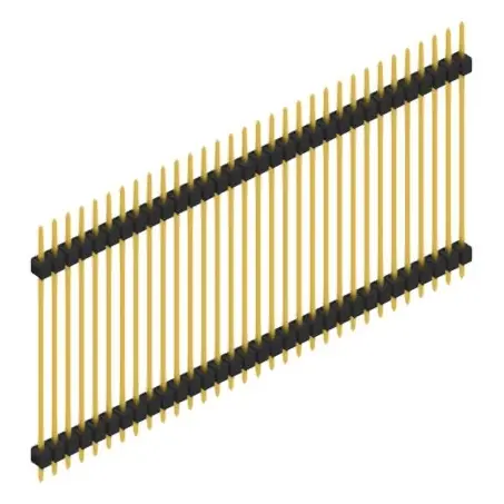 Stiftleiste, 32-polig, RM 2.54 mm, gerade, schwarz, SL536032G Top-Preis