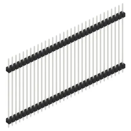 Stiftleiste, 32-polig, RM 2.54 mm, gerade, schwarz, SL536032Z Solange Der Vorrat Reicht
