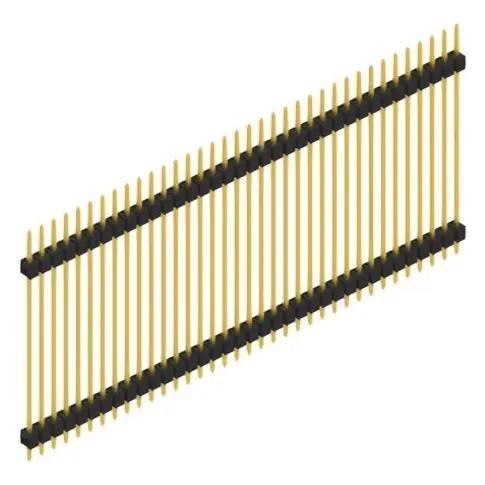 Solange Der Vorrat Reicht Stiftleiste, 36-polig, RM 2.54 mm, gerade, schwarz, 10056985