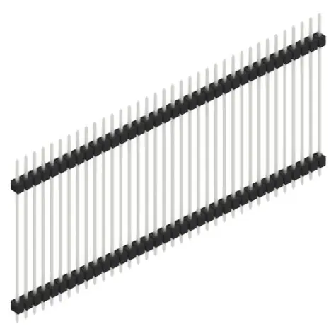 Stiftleiste, 36-polig, RM 2.54 mm, gerade, schwarz, 10056986 Kostenloser Rückversand