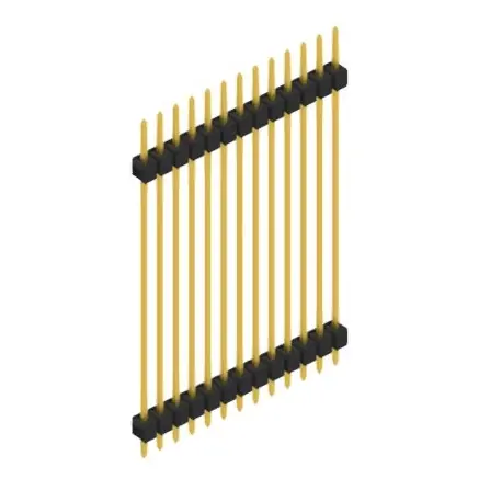 Stiftleiste, 13-polig, RM 2.54 mm, gerade, schwarz, SL541513G Jetzt Kaufen