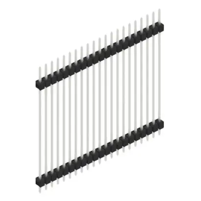 Expressversand Stiftleiste, 21-polig, RM 2.54 mm, gerade, schwarz, 10079037