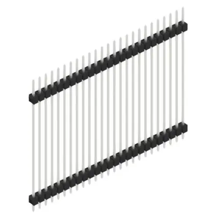 Finale Aktion Stiftleiste, 25-polig, RM 2.54 mm, gerade, schwarz, SL541525Z