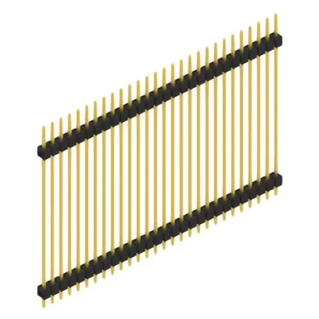 Stiftleiste, 28-polig, RM 2.54 mm, gerade, schwarz, SL541528G Neuheit