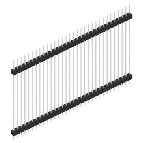 Stiftleiste, 32-polig, RM 2.54 mm, gerade, schwarz, SL541532Z Kostenfreie Lieferung