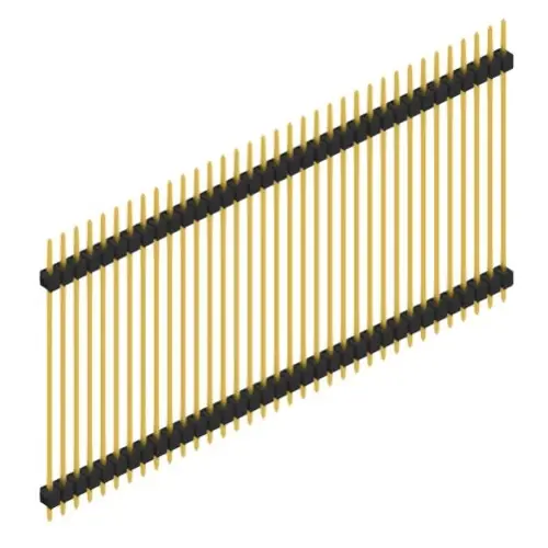 Versand Am Gleichen Tag Stiftleiste, 35-polig, RM 2.54 mm, gerade, schwarz, SL541535G